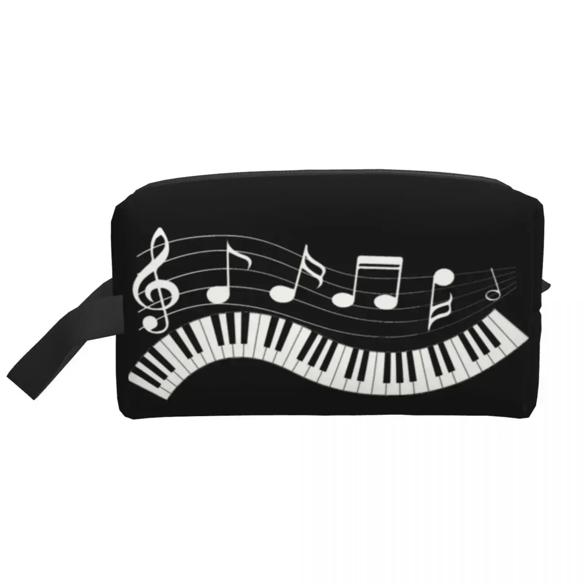 Piano Fantasy Cosmetic Bag Women Cute Large Capacity Fashion Music Note Makeup Case Beauty Storage Toiletry Bags