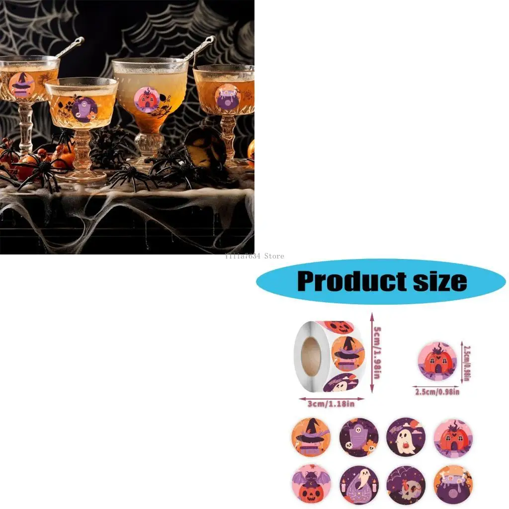 

500 шт. Наклейка на наклейку Хэллоуин наклейка декоративная наклейка