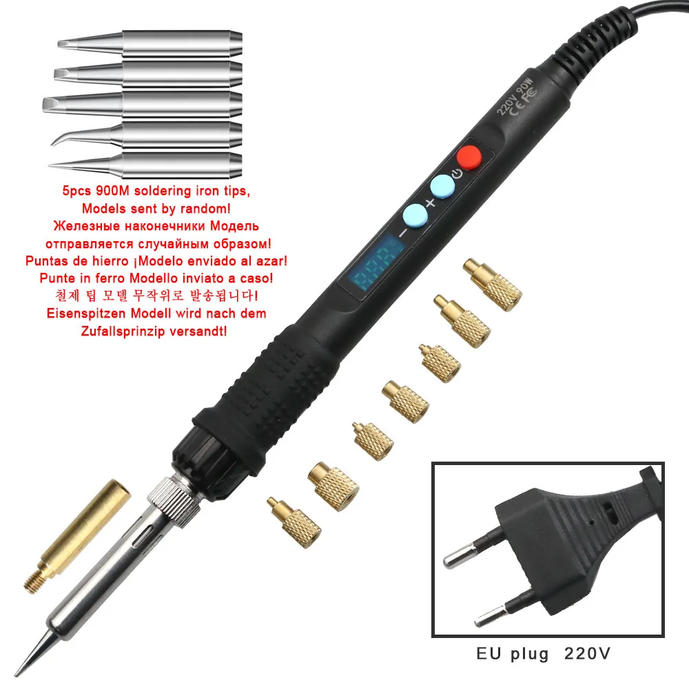 Wärmeeinpresswerkzeug 936 Lötkolben mit M2-M8 Messing-Gewindeeinsatz-Mutternspitze, eingebettetes Kupfermuttern-Set für 3D-Druck