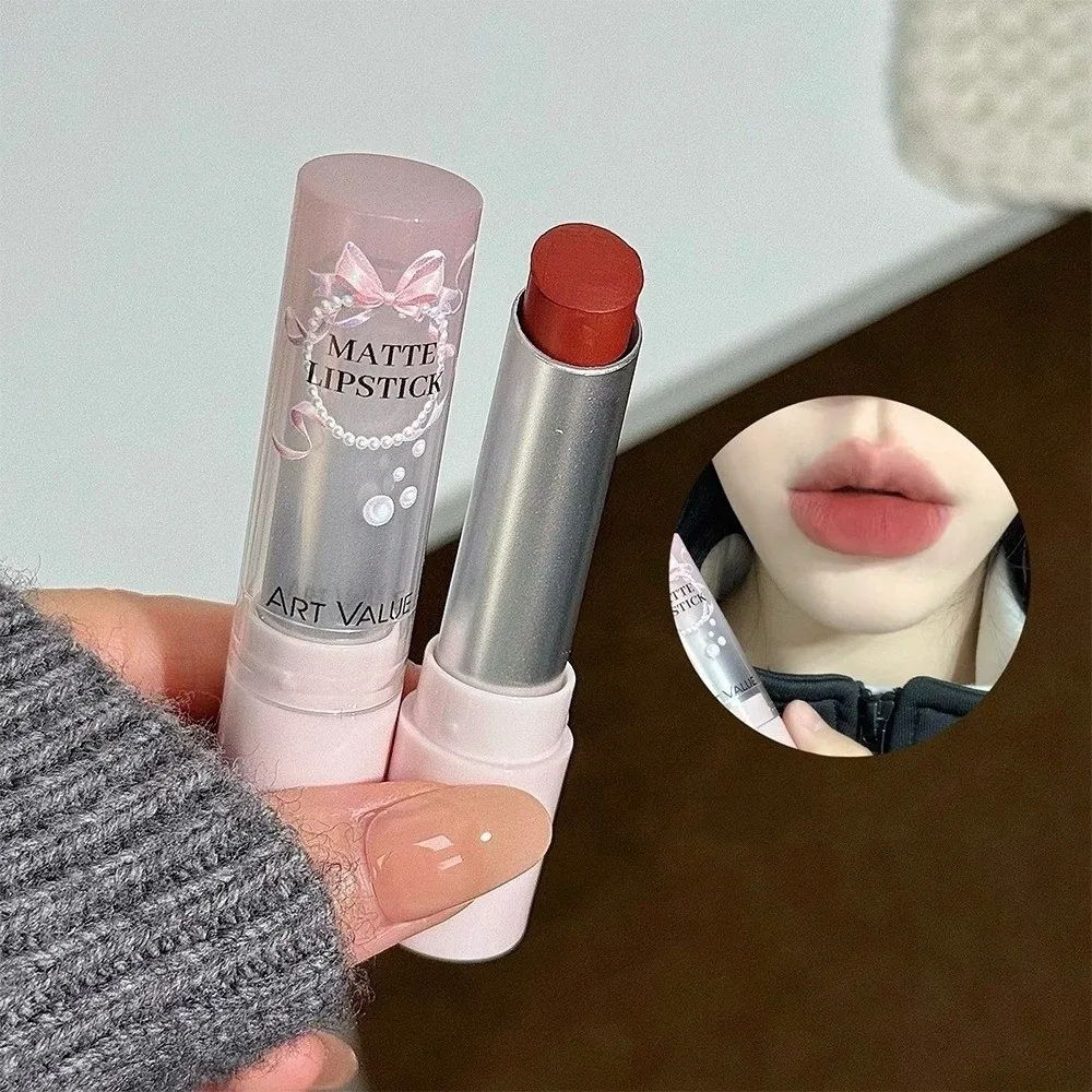 ملمع شفاه بني أسمنتي جديد، ملمع شفاه مقاوم للماء، ملمع شفاه مقاوم للعرق ولا يبهت، ملمع شفاه للنساء