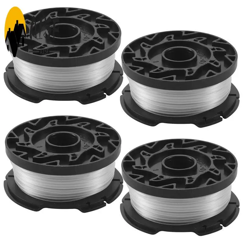 A15F-4 Pcs Line String Trimmer Multifunctional Autofeed Weed Grass Trimmer Replacement Spool For BLACK+DECKER AF-100-3ZP
