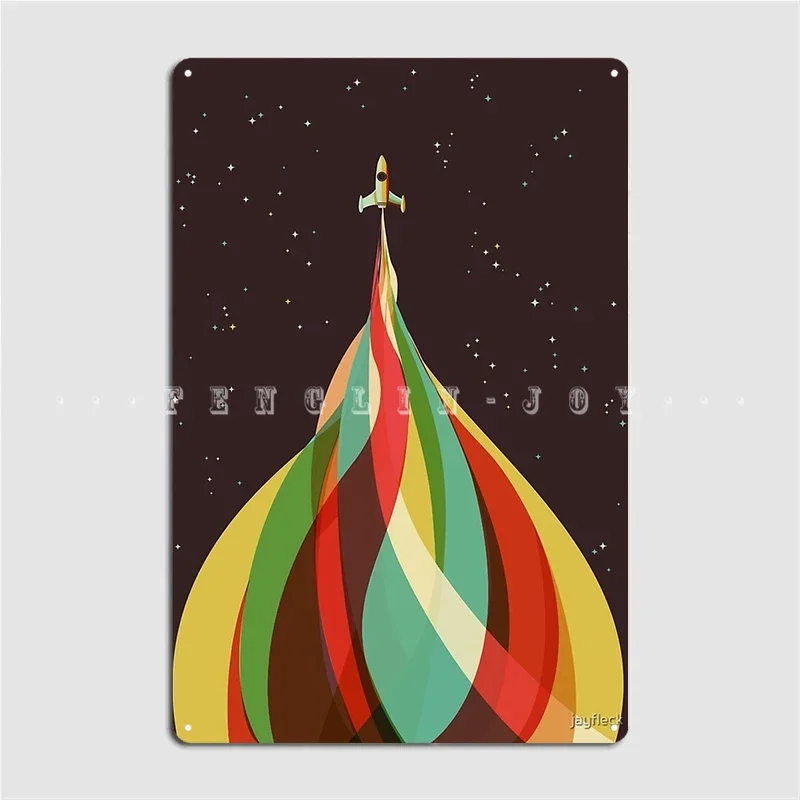 Kaleidoscope To The Stars Metal Sign Cinema Kitchen Home Create Plaques Tin Sign Poster