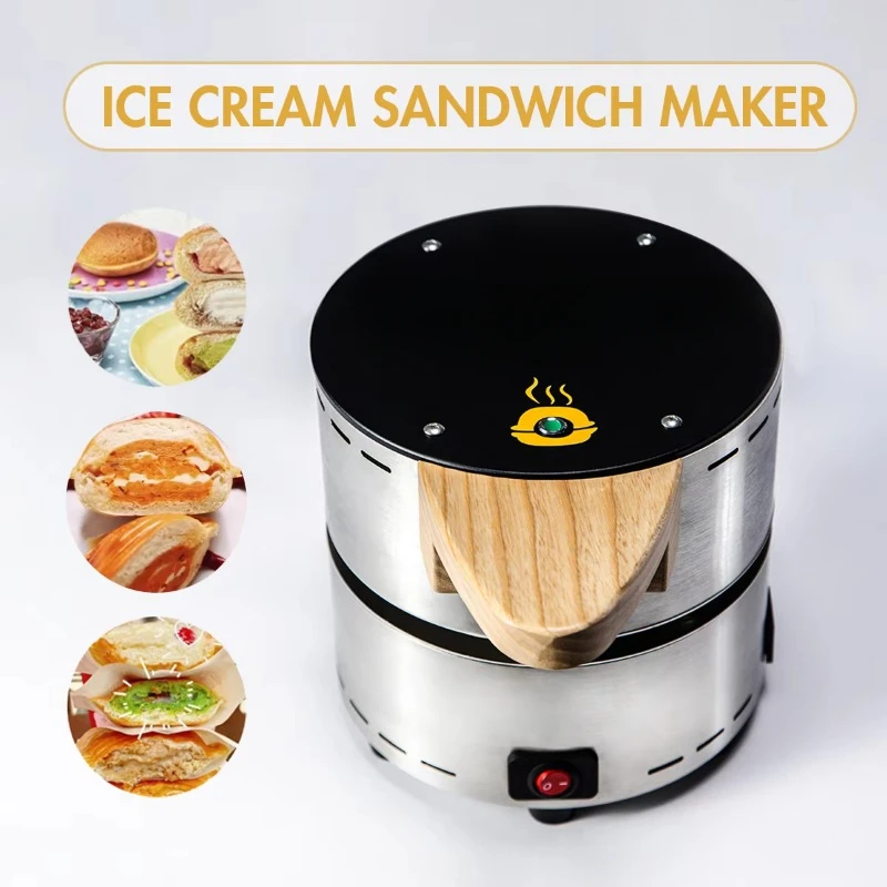 new UFO ice cream sandwich maker other snack machines for cafe  restaurant automatic gelato press panini maker