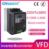 AC 주파수 인버터 출력 3 상 AC 모터 워터 펌프 컨트롤러, AC 드라이브 주파수 변환기, 5.5kw, 7.5kw, 220V, 380V 2