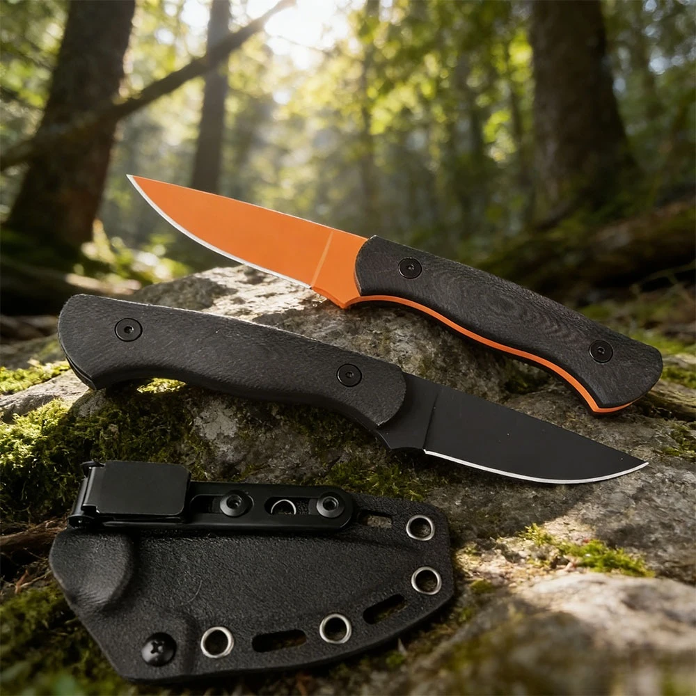 

EDC Многофункциональный портативный боевой нож Jungle Adventure для самообороны, прямой нож для кемпинга на открытом воздухе, ручка G10, лезвие 8Cr13Mov