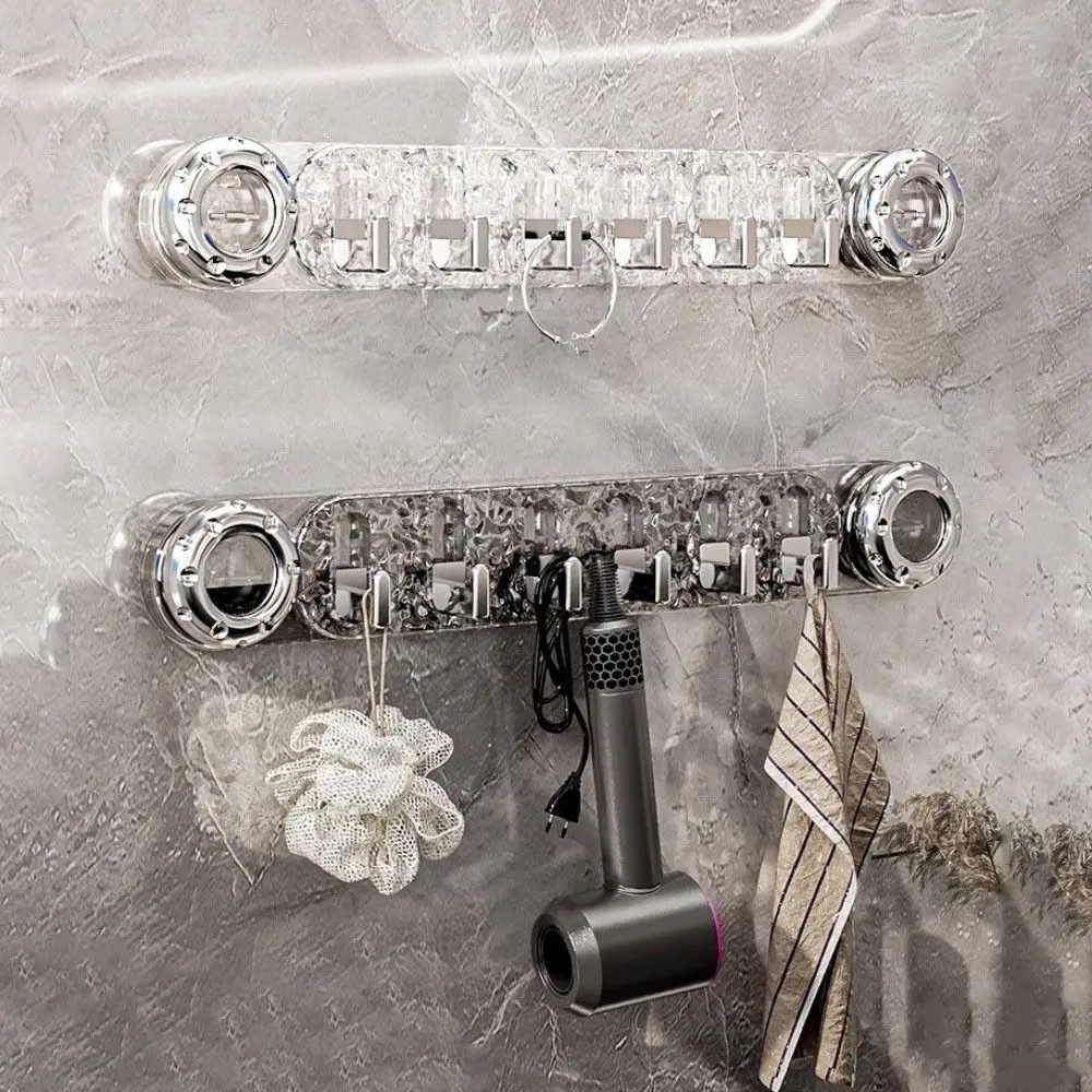 

Practical Plastic Suction Cup Hooks Punch Free Waterproof Bathroom Wall Hook Seamless Removable Sundries Storage Hook Bathroom