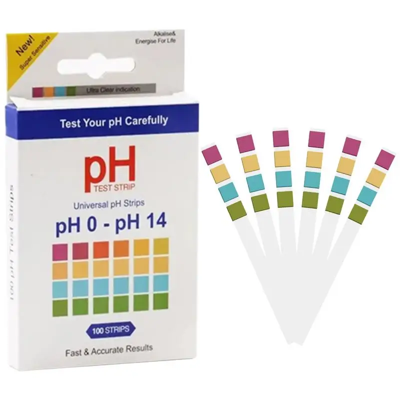 

Ph Test Paper Ph 0-14 Ph Strips Ph Test Paper 100 Strips Ph-Indicator Strip To Test Drinking Water Food Pools Aquariums Monitor