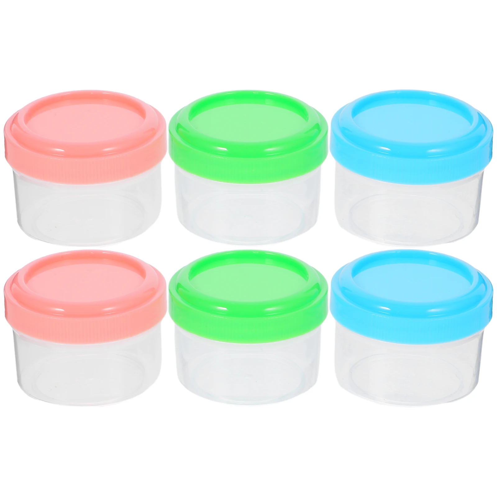 

6 Pcs Sauce Cup Container with Lid Food Reusable Cups Lids Salad Dressing Containers Small Condiment Prep