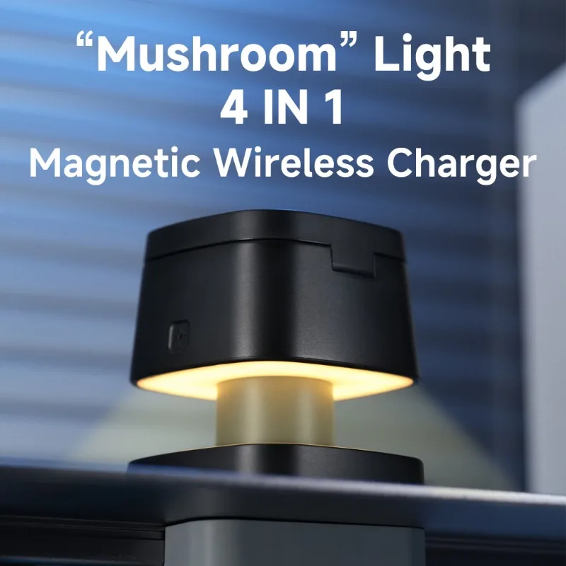 15W magnetic three-in-one desktop nightlight wireless charging applies to Apple mobile phone headset watch charging