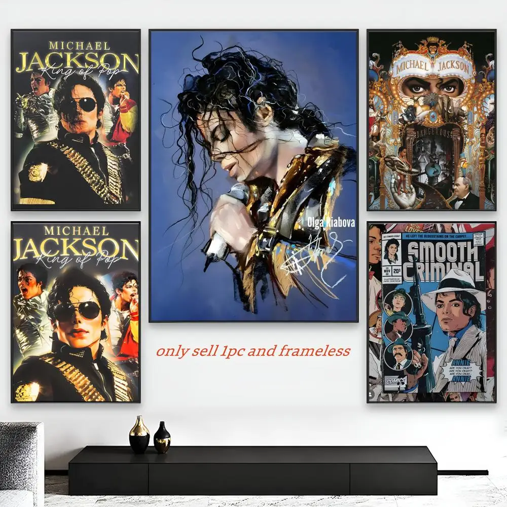 Legend Michael Singer Jackson Poster HD Self-Adhesive Wall Decor Home Office Dorm Bedroom & More Ideal Gift Choice
