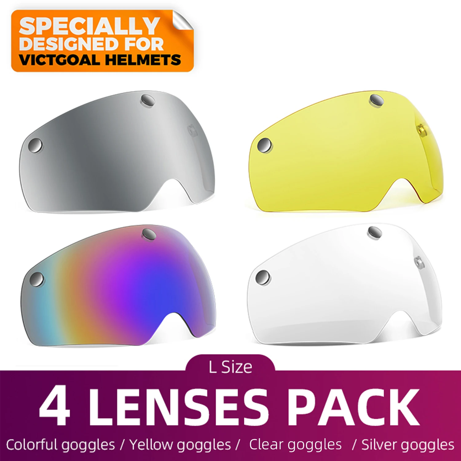 VICTGOAL Fahrradhelm Selbsttönende Gläser Magnetische Gläser Fahrradauge Polarisierte Brille UV400 Sportbrille MTB Rennrad Zubehör für Herren 4