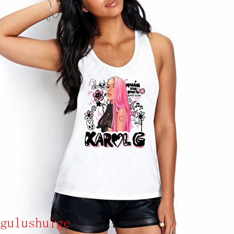 Hot Sale Vest T-shirt Manana Sera Bonito Bichota Karol G Tshirt Women Tank Top Woman Graphic T Shirts Tee Modna Odzież