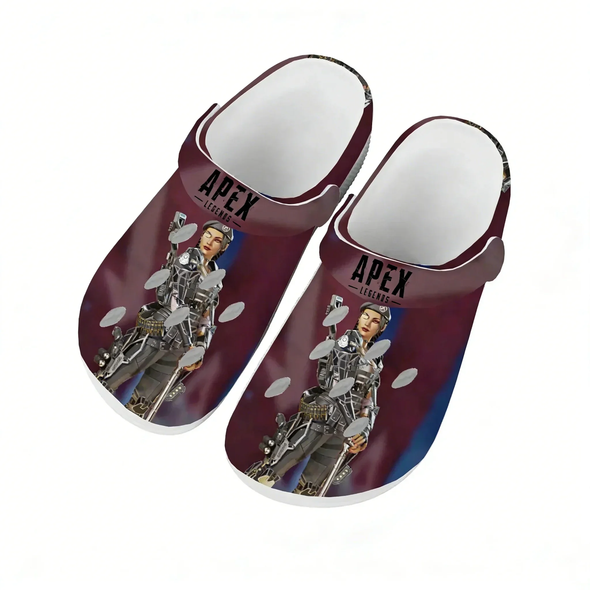 A-Apex Legends Water Shoes Mens Womens Comfortable Fashion Home Garden Clogs Customizd Sandals Beach Breathable Hole Slippers