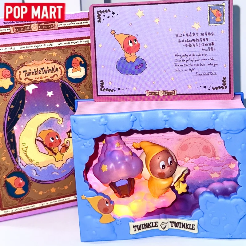

POPMART Original Twinkle Twinkle Light Up Series Scene Handmade Blind Box Trendy Fashion Collection Ornament Festival Girls Gift