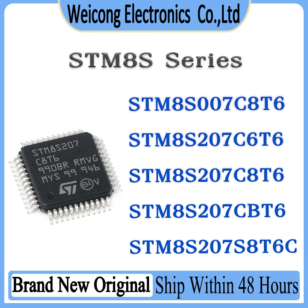 

STM8S007C8T6 STM8S207C6T6 STM8S207C8T6 STM8S207CBT6 STM8S207S8T6C STM8S007 STM8S207 STM8S STM8 STM ST IC MCU Chip