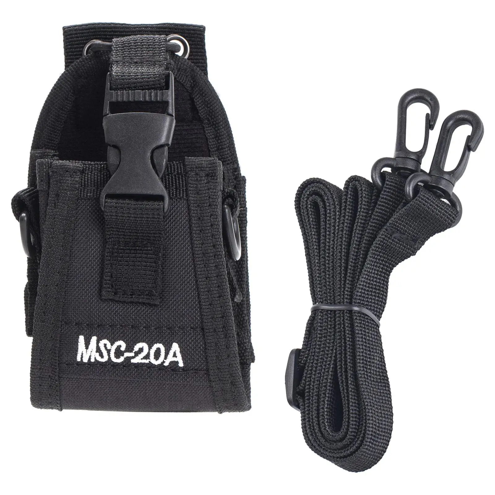 Universal Walkie Talkie Radio Holder Case Pouch Bag Professional Easy to Use Adjustable Shoulder Strap Organiser for Camping