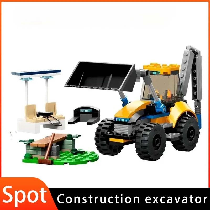 

Suitable for City series City engineering construction excavator building block toy boys and children assembling Christmas gifts