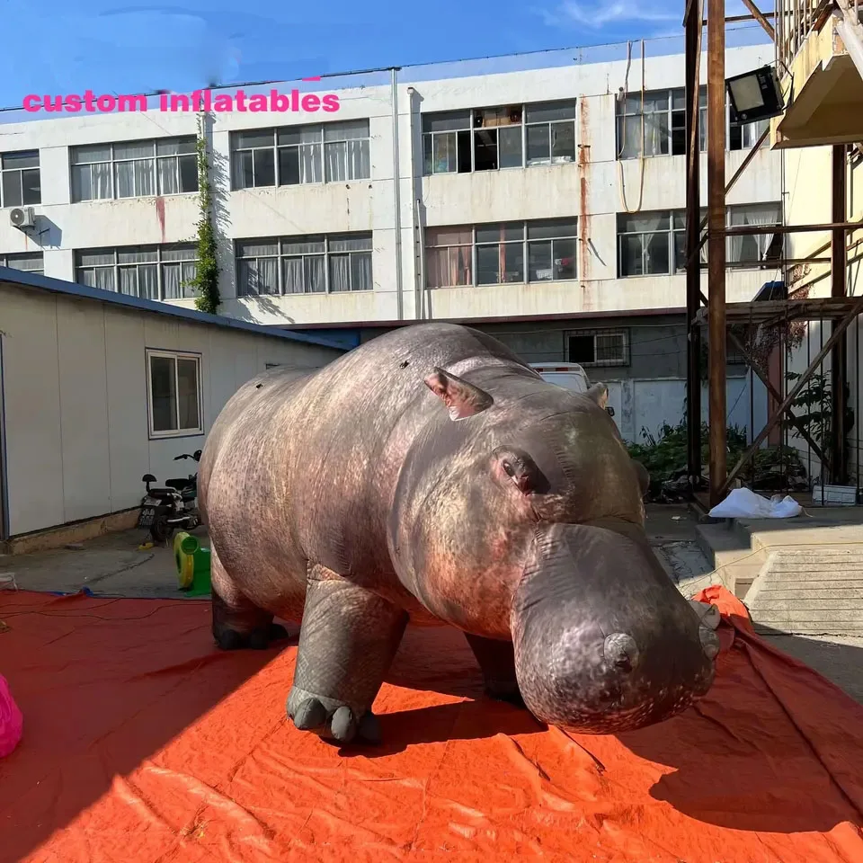 

wild animals event inflatable hippo animals balloon for sale,real inflatable animals balloon ground decoration