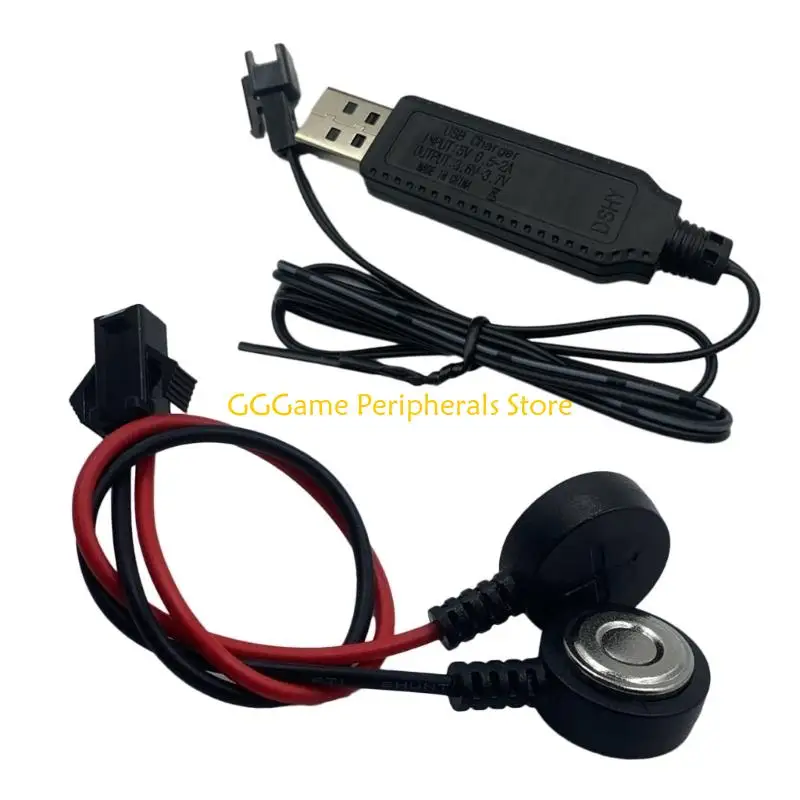 U55B Efficient Charging Cable PVC Texture for 18650 Batteries 50cm Long