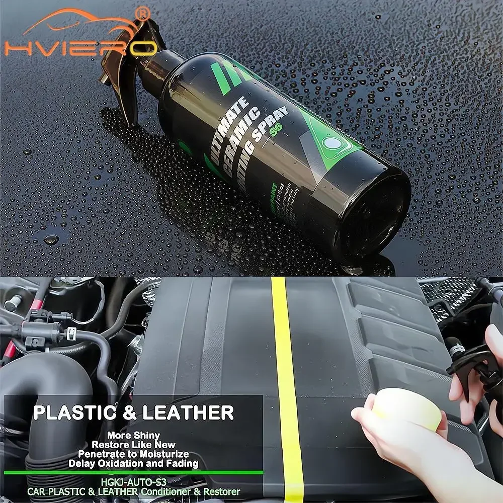 50/100/300ml Ceramic Car Coating Paint Care Polishing Paste Nano Product Hydrophobic Fast Liquid Wax for Auto Part Cleaning Tool