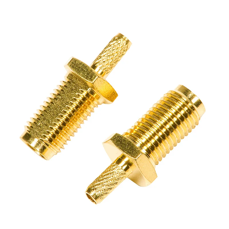 SMA Male Female Crimp Connector SMA-KY-1.5 for RG174 / RG178 / RG316 Coaxial Cable RF Plug and Jack Set