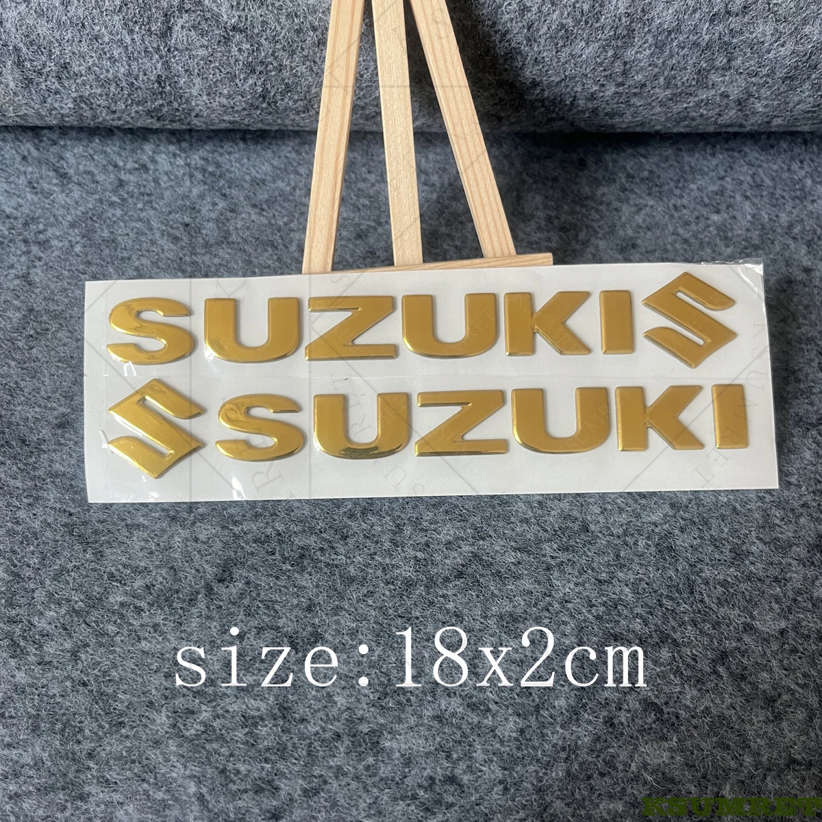 لملصق سوزوكي ثلاثي الأبعاد لشعار الدراجة النارية