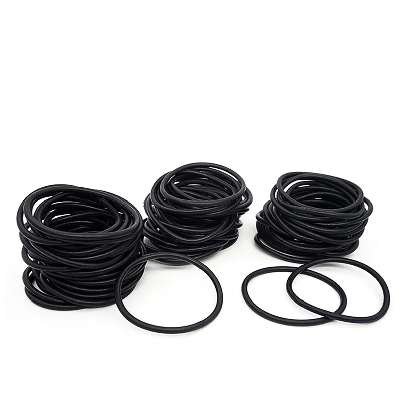 Nitrile O-ring Gasket Black NBR Oil Resistant Seal Ring Thickness1/1.5/2mm OD 3~80mm for Automotive/Machine/Plumbing Waterproof image 3