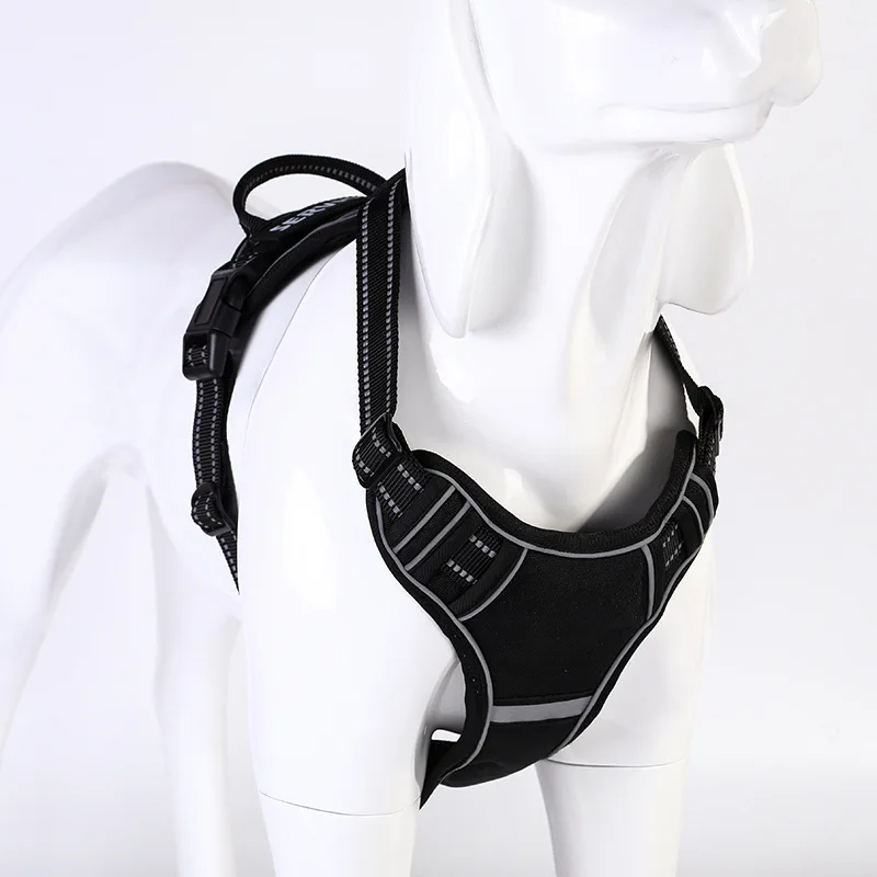 Oxford Big Dog Harness and Leash Set Reflective Adjustable Pet Vest Harnesses for Medium Large Dogs Golden Retriever Husky Dogo