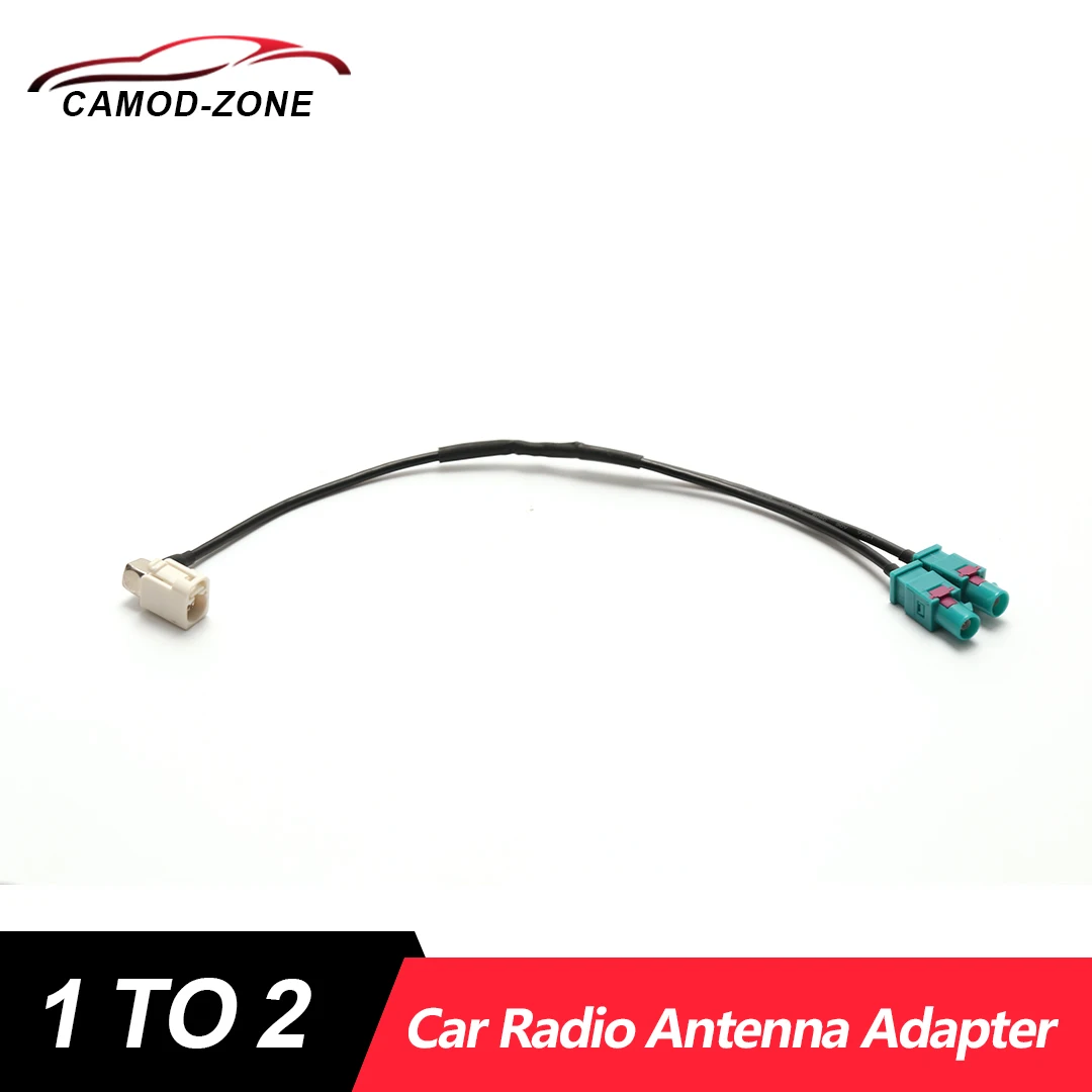 

Car Radio Antenna Cable Adapter 1 to 2 for VW MIB RCD360 RCD330 RCD330G RCD330 Plus Headunit