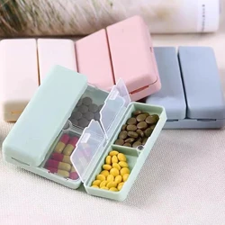 Magnetic Daily Pill Organizer 7 Compartments Travel Pill Case for Purse Pocket To Hold Vitamins Cod Liver Oil Medication