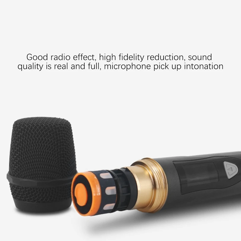 Профессиональный ручной U-образный беспроводной микрофон, ручной микрофон KTV, беспроводной микрофон (вилка стандарта США)