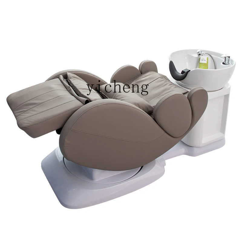 ZF electric shampoo bed barber shop special ceramic basin