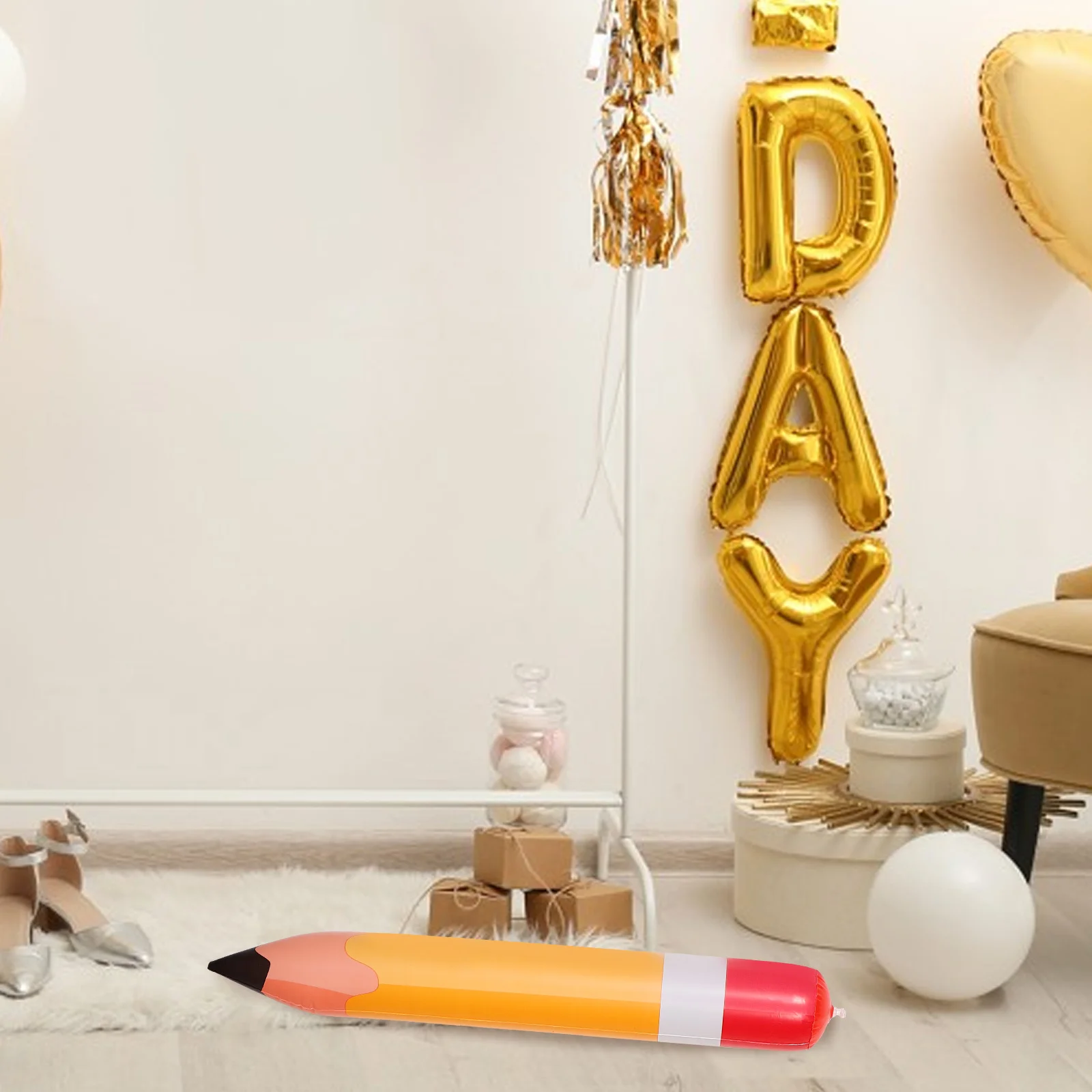 

Large Pencil Inflatable Balloon PVC Material Back to School Party Classroom Decoration Birthday Prop Back to School Decor