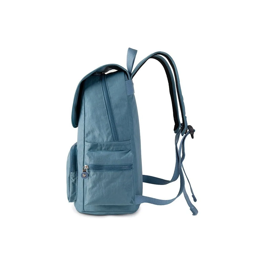 Ladies Lightweight Large Capacity Casual Backpack Spine Protection Double Shoulder Bag Simple Fashion Style Nylon Material fo...