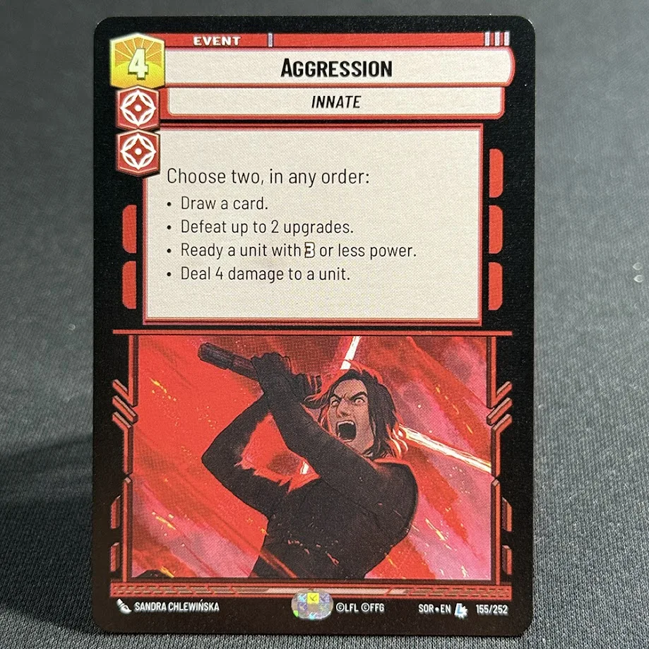 SWU SOR Regular Proxy Cards Spark of Rebellion TCG Playtest Cards Aggression Avenger Boba Fett