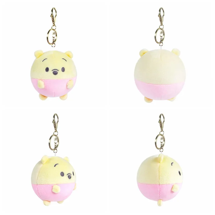 Bonito disney mickey mouse minnie chaveiro de pelúcia bonecas pato donald margarida macio recheado chaveiro brinquedo