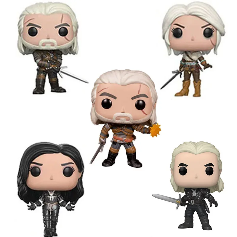 Funko Pop Games Geralt # 1192 #149 Ciri #150 Yennefer #152 Triss #153  Witcher-ed Action Figures Toys Dolls Collection Gifts