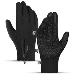 Winter Cycling Gloves  Windproof Touch Screen Bike Warm Gloves Cold Weather Running Sports Hiking Ski Mitten