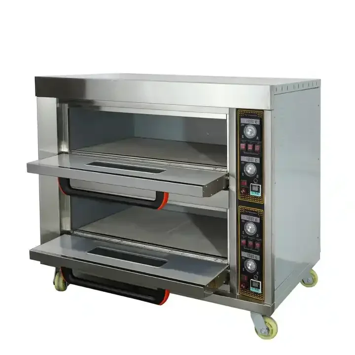 Bäckerei Ausrüstung 2 Deck 2 4 Tablett industrielle kommerzielle Bäckerei Brot und Kuchen elektrische Gas Backofen zu verkaufen