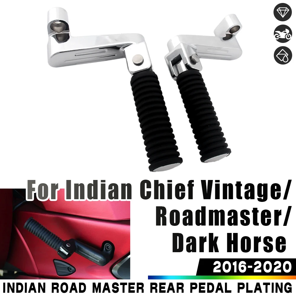 

Rear Footpegs Motorcycle Foot Rests Foot Pegs Kit For Indian Chief Classic 2014-2017 Chieftain Roadmaster Springfield Dark Horse