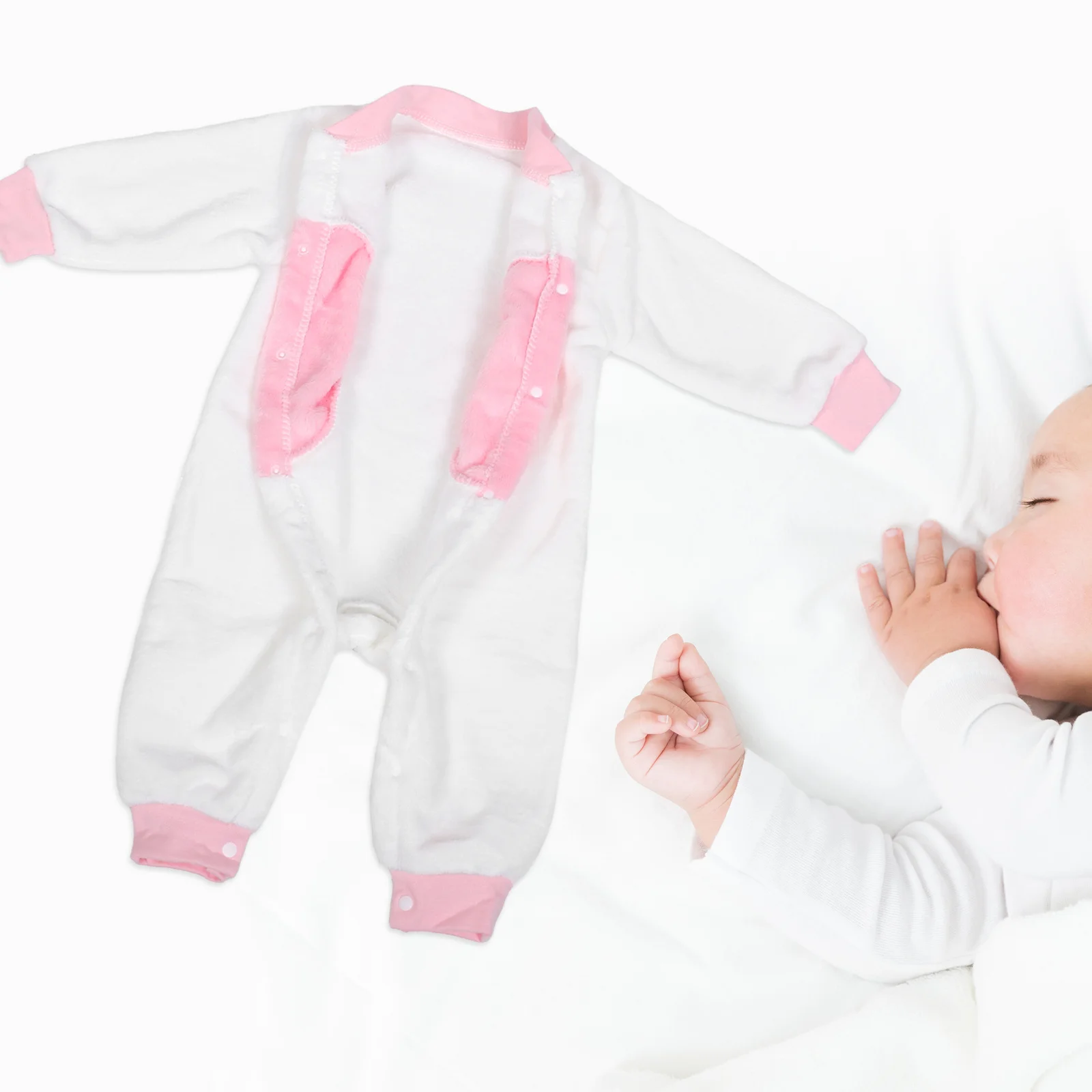 

Baby Winter Newborn Hooded Fleece Jumpsuit Toddler Boys Girls Bunny Costume Warm Infant Snow Suit Baby Snowsuit