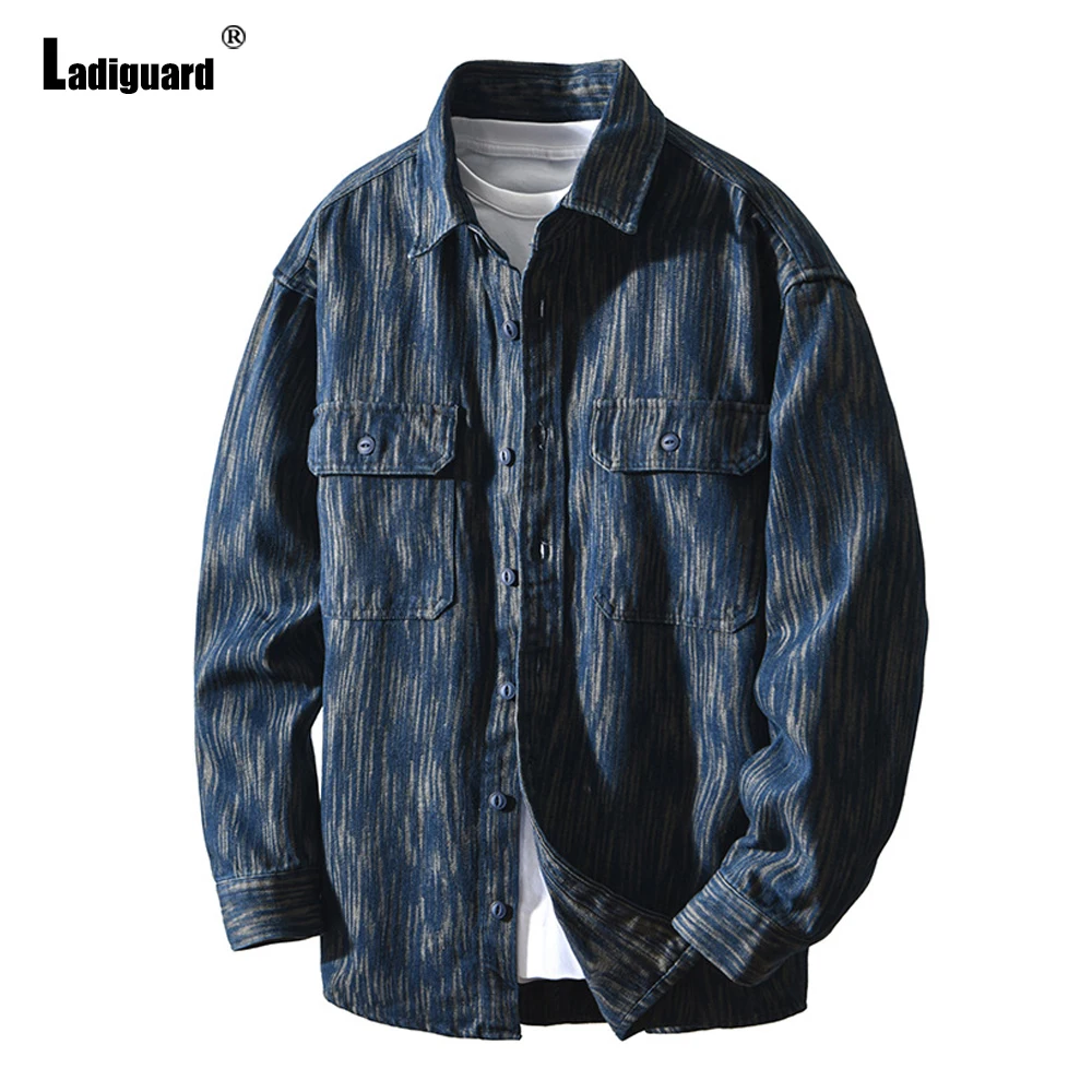 

Мужские повседневные рубашки-карго большого размера, одежда 2026, новая модная рубашка с 3D принтом, блузка, мужская рубашка с длинными рукавами, винтажные базовые топы, верхняя одежда