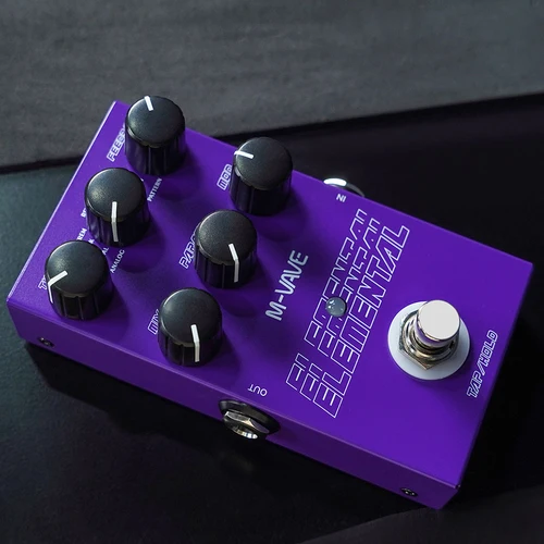 Imagen 2 del producto Pedal de efecto de guitarra eléctrica M-VAVE, Pedal elemental, efecto de retardo Digital, soporte para modo TAP y HOLD, piezas de accesorios de guitarra