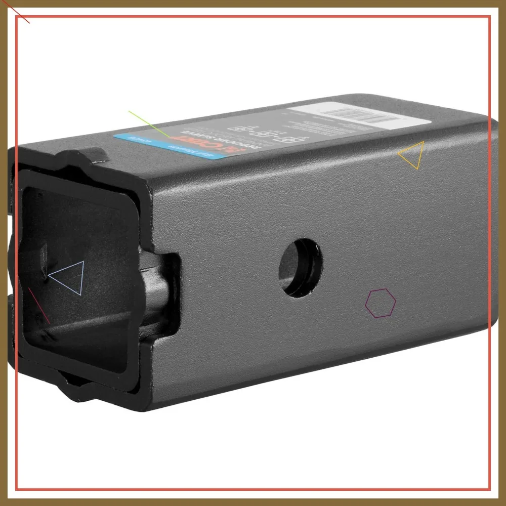 

3-Inch Trailer Hitch Receiver Adapter Sleeve Set, Reducer for 2-1/2 or 2-Inch Shank, 2-Piece Black Steel Construction