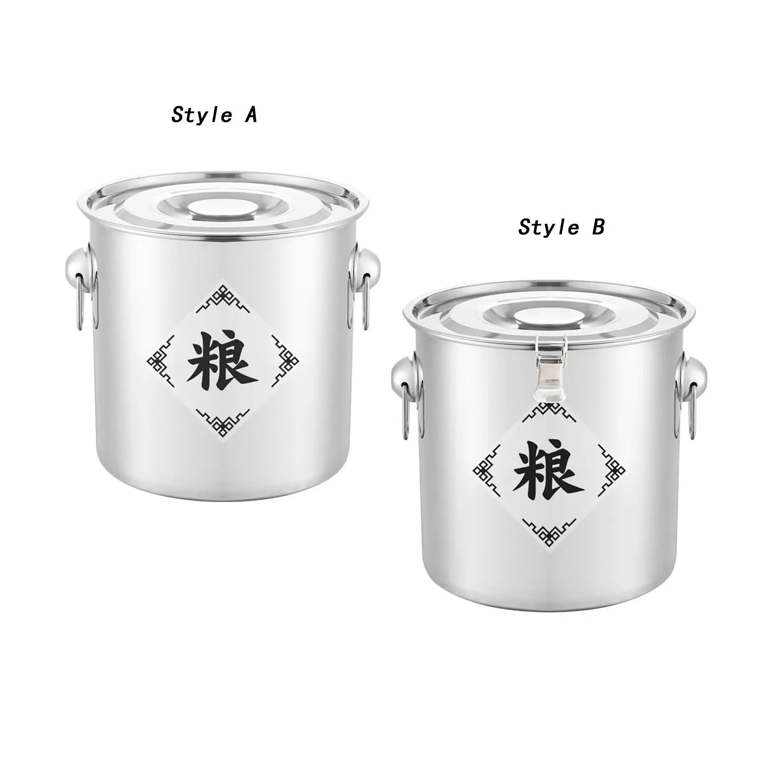 

Rice Bucket Large Airtight Canister for Canteens Hotel Household Commercial