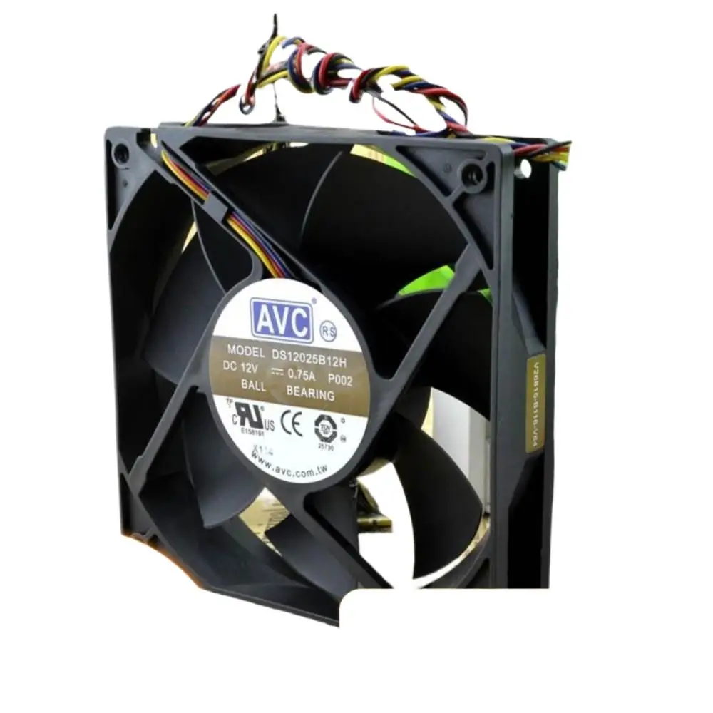 

Новый корпусной вентилятор 120 мм для AVC DS12025B12H 12025 12 В 0,75 А 12 см ШИМ-вентилятор, корпуса ПК с высоким воздушным потоком охлаждения, серверов и электроники