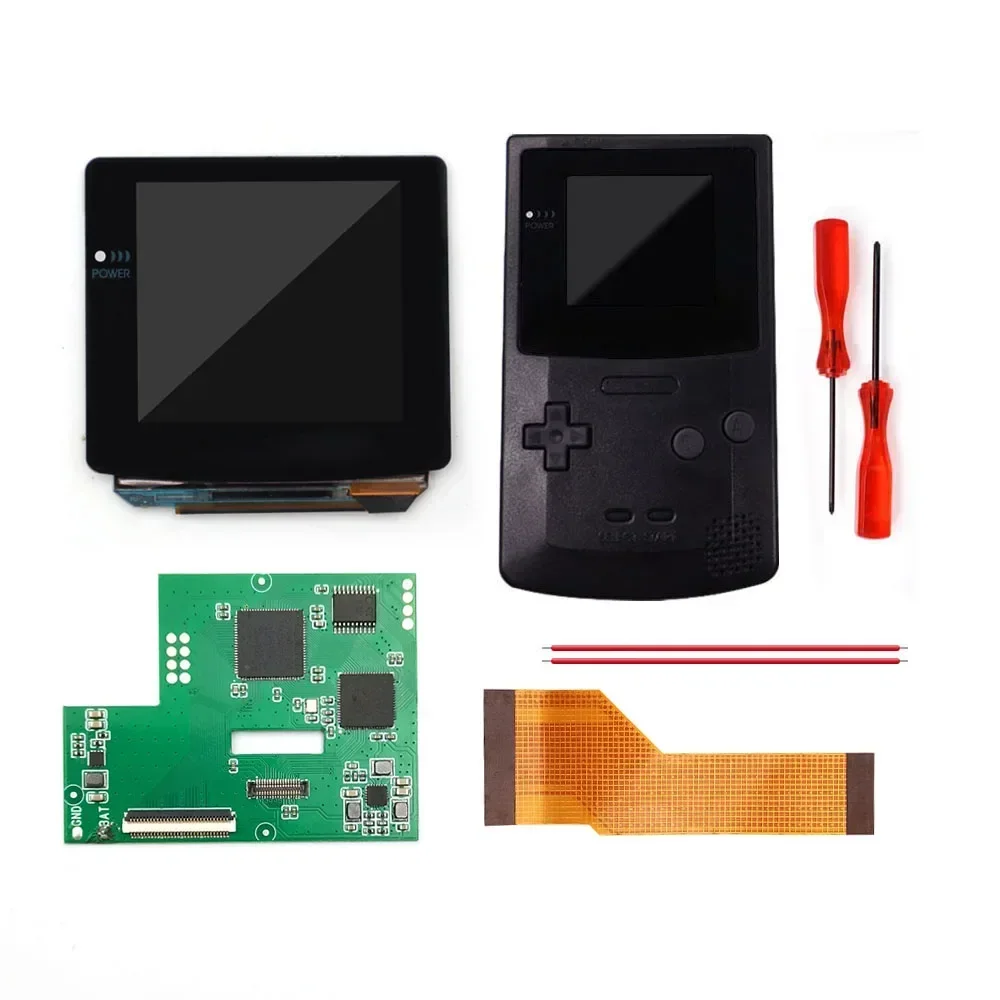 2025 High Quality Laminated AMOLED Touch Screen Mod Kit for Game Boy Color – Retro Pixel Upgrade, OSD Menu & Customized Shell