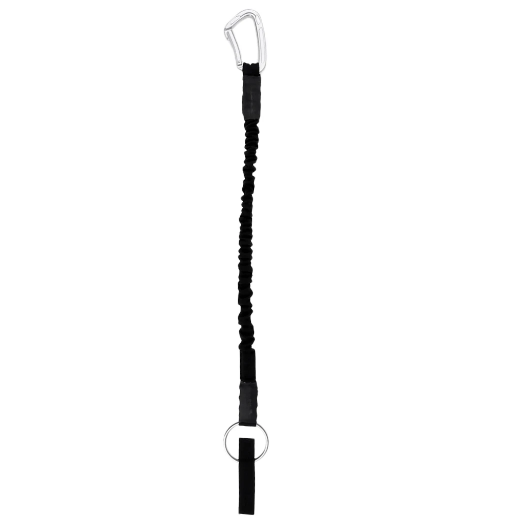 Heavy Duty Safety Lanyard Shock Absorbing Rope Double Snap Hook Webbing Carabineer for Construction Climbing