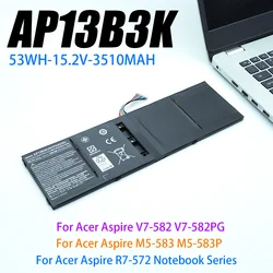 AP13B3K Laptop Battery For Acer Aspire V5 R7 V5-572G V5-573G V5-472G V5-473G V5-552G M5-583P V5-572P R7-571 AP13B8K 53Wh 3560mAh