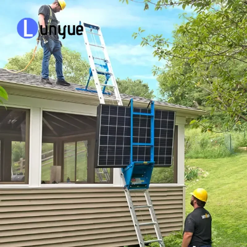 Electric Ladder Lift Wall Mounted Cargo Elevator for Industrial Warehouse Inclined Roof Hoist High Quality Goods Lifting Tool